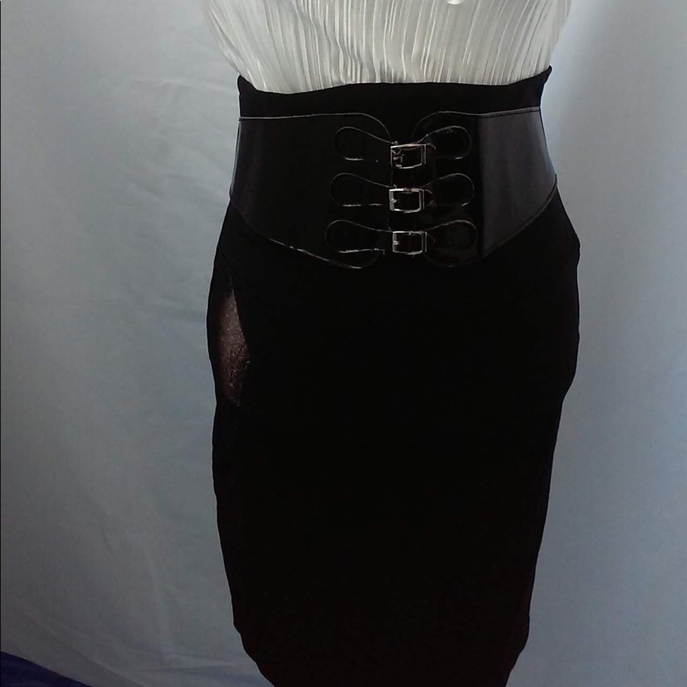 Black pencil skirt